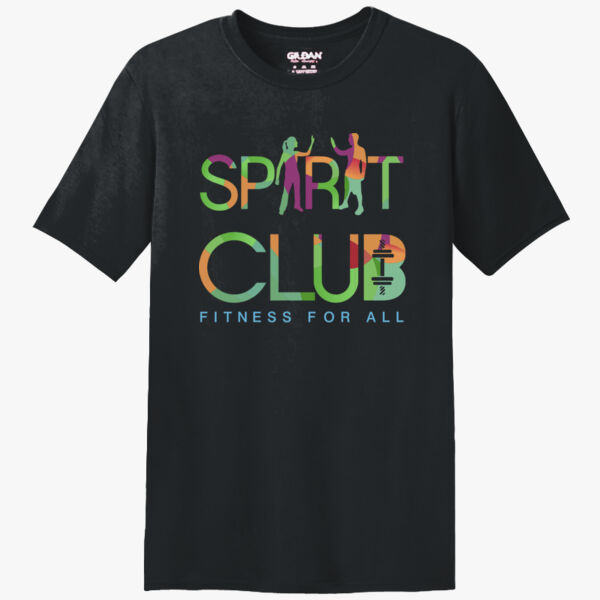 Spirt-Club WHAT MOVES YOU? 100% Poly Cotton-Blend Feel Performance T-Shirt BLACK/BLACK/CHARCOAL Thumbnail
