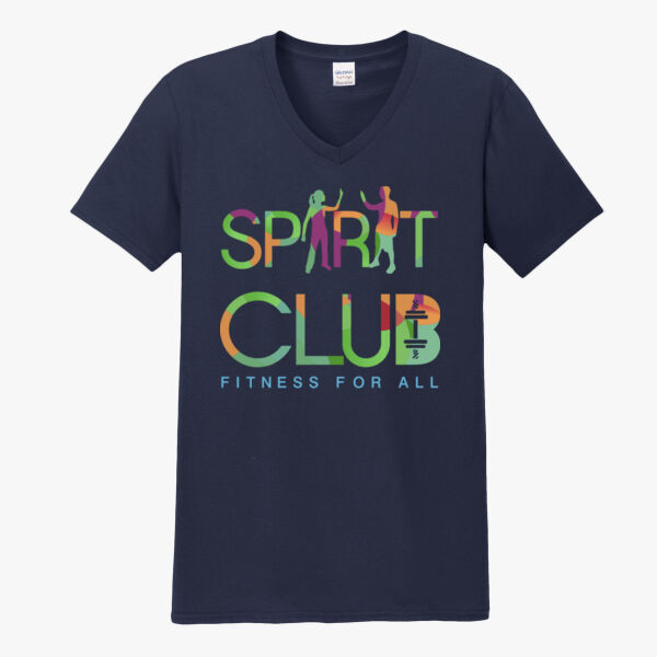 Spirit-Club WHAT MOVES YOU? 100% Ringspun Cotton Unisex V-Neck T-Shirt NAVY/BLACK/CHARCOAL Thumbnail
