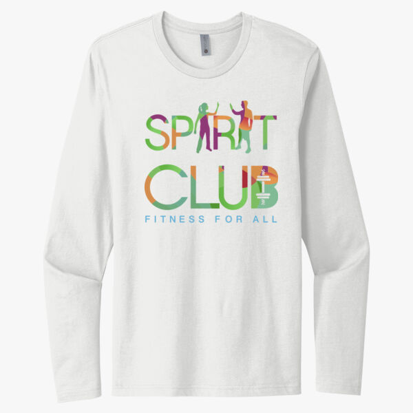 Spirit-Club 100% Ringspun Cotton Long Sleeve T-Shirt Thumbnail
