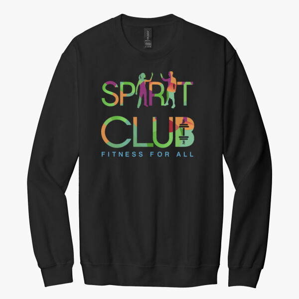 Spirit-Club 80% Cotton/20% Poly Crewneck Sweatshirt  BLACK/NAVY/SPORT GREY Thumbnail