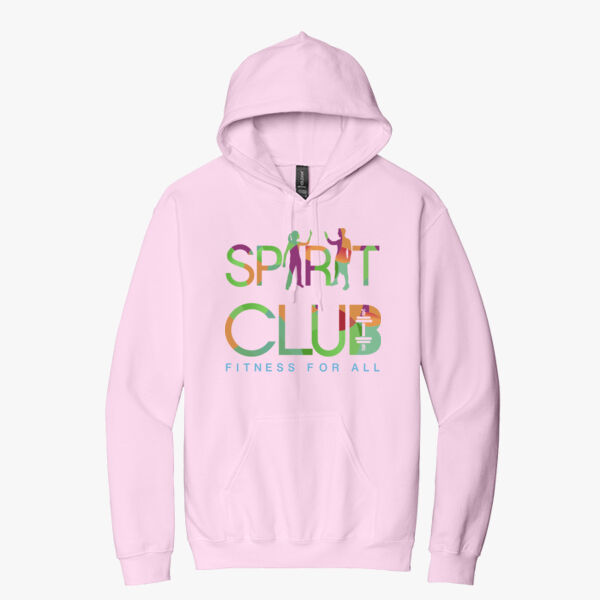 Spirit-Club 80% Cotton/20% Poly Hoodie Sweatshirt  NAVY/LIGHT PINK/SPORT GREY Thumbnail